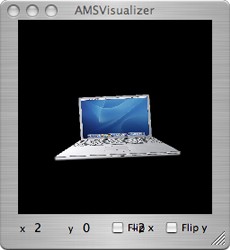 AMSVisualizer: l'inclinazione del portatile in 3D