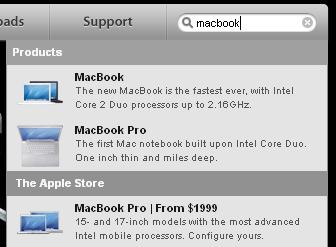 Spotlight su Apple.com