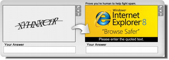 Advertising nel Captcha