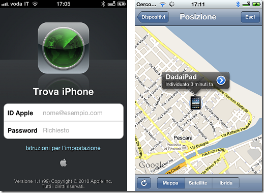 Trova il mio iPhone