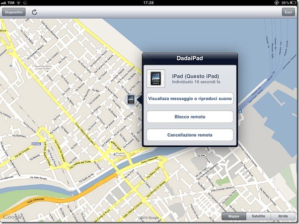 Ipad Trova il mio iPhone