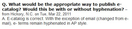 Domande e risposte su AP Stylebook