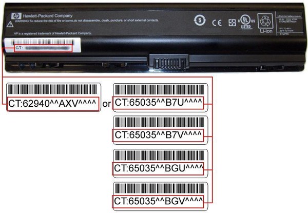 Controllo del codice della batteria