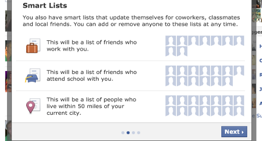 Facebook Smart Lists Facebook Smart Lists