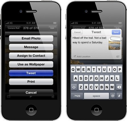 Twitter integrato su iOS 5 Twitter integrato su iOS 5