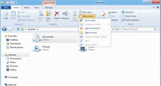 Windows Explorer in Windows 8 Windows Explorer in Windows 8