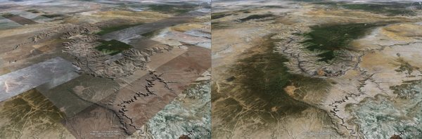 Google Earth, nuovo motore di rendering