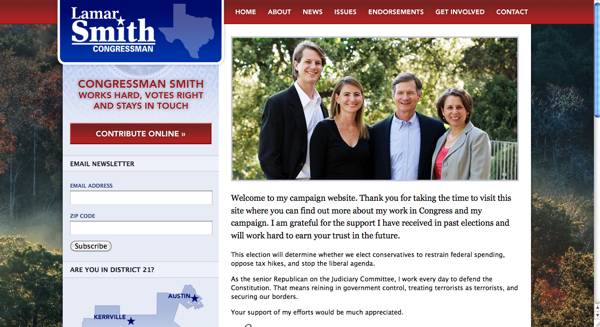 Sito ufficiale di Lamar Smith Sito ufficiale di Lamar Smith