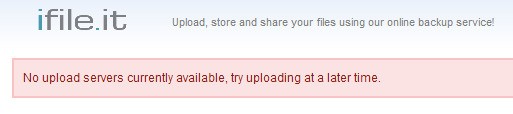 ifile.it, sospese le attività di upload