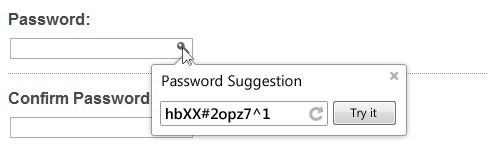 Generatore di password su Google Chrome