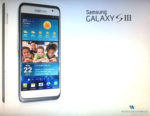 La prima immagine del Galaxy S III