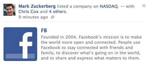 Timeline di Mark Zuckerberg