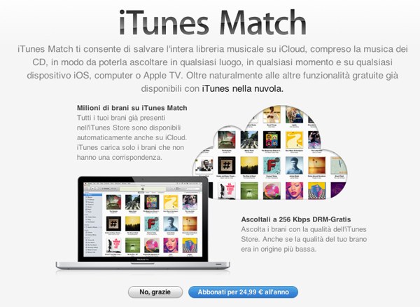 iTunes Match in Italia