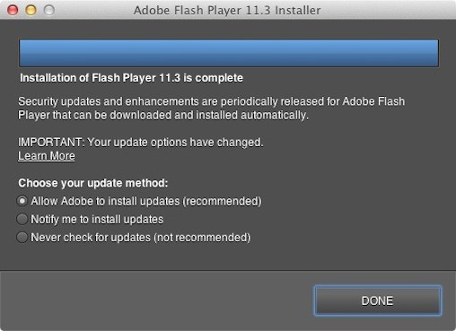 Flash Silent Updater su Mac