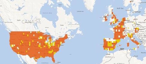 La copertura di Bing Maps sull'Italia