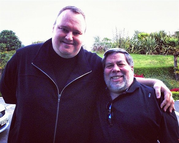 Kim Dotcom e Steve Wozniak