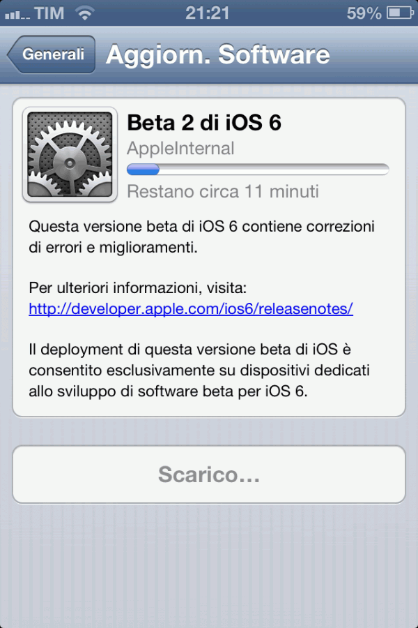 iOS 6 beta 2 iOS 6 beta 2