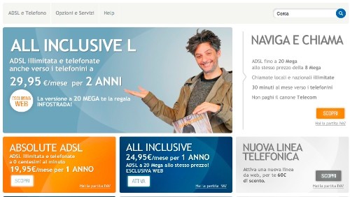 Infostrada regala i 20 Mbit a chi sceglierà All Inclusive Infostrada regala i 20 Mbit a chi sceglierà All Inclusive