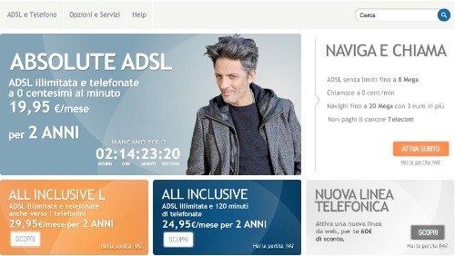 Infostrada: canone scontato per 2 anni per Absolute ADSL e All Inclusive Infostrada: canone scontato per 2 anni per Absolute ADSL e All Inclusive