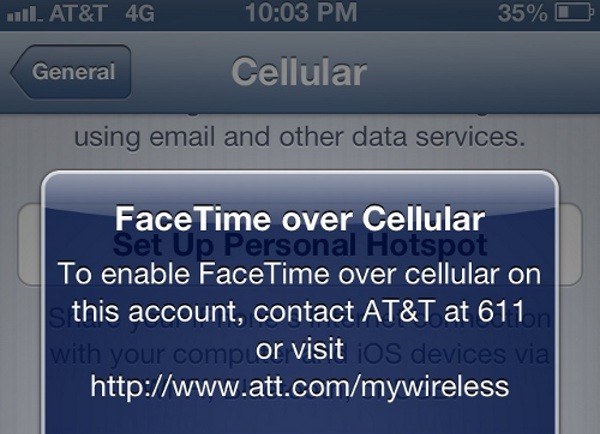 FaceTime sotto 3G