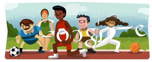 Olimpiadi 2012, il doodle per l'inaugurazione