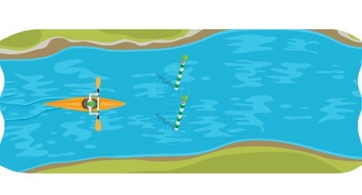 In canoa con un doodle