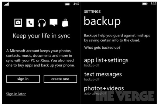 Windows Phone 8 backup