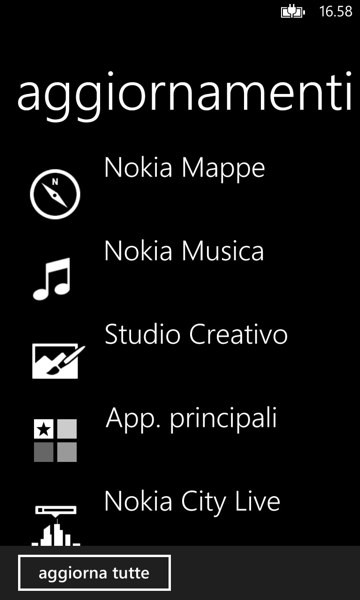 Aggiornamenti per app su Windows Phone 8