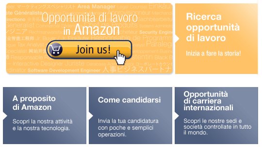 Ricerca di lavoro in Amazon