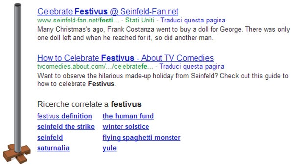 Festivus, il nuovo easter egg di Google sul motore di ricerca