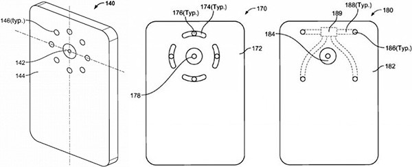 Le immagini allegate alla documentazione presentata da Google a USPTO per il brevetto relativo al flash multi-LED