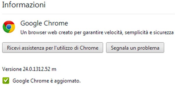 Google ha rilasciato oggi l'aggiornamento alla versione 24 del browser Chrome