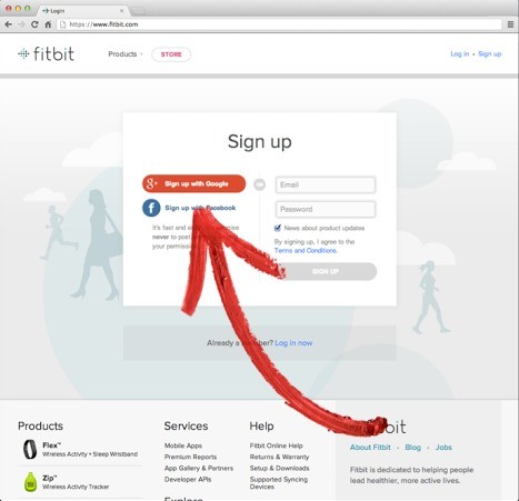 Esempio di sign-in con account Google Plus