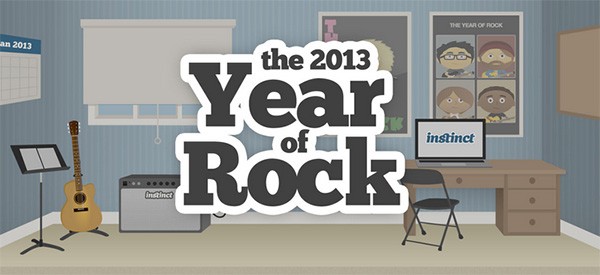 Year of Rock è la sezione di Instinct che mette a disposizione lezioni gratuite per chi vuole imparare a suonare la chitarra