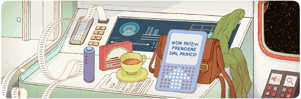 Il Google doodle animato di oggi, dedicato allo scrittore Douglas Adams