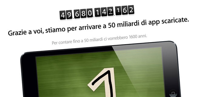 App Store, vicini i 50 miliardi di download