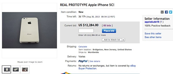iPhone 5C su eBay