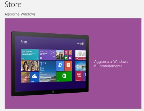 Update a Windows 8.1 da Windows Store