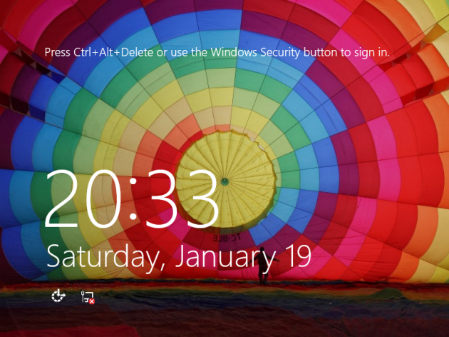 Uso della combinazione Ctrl+Alt+Del in Windows 8.