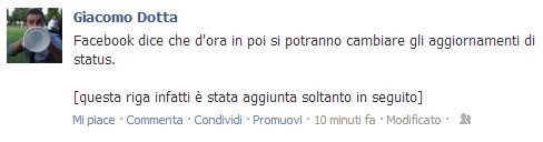 Modifica su Facebook