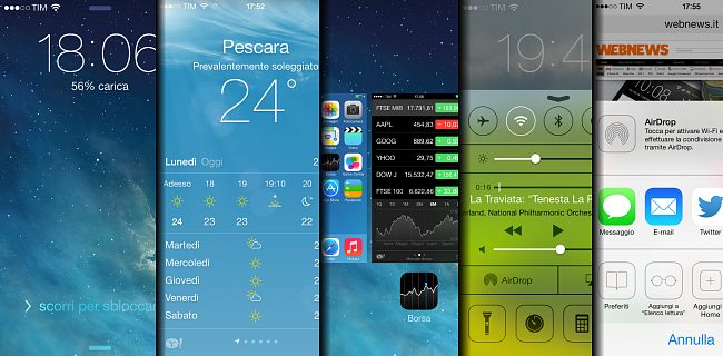 iOS 7: guida visuale alle novità