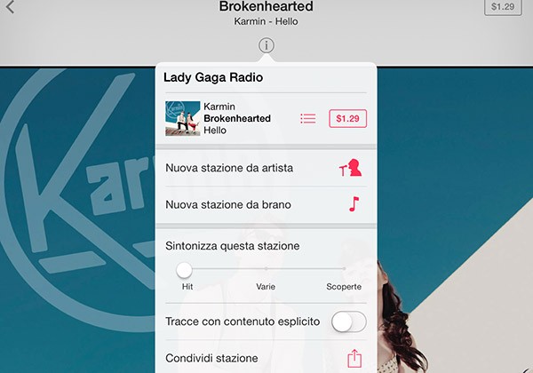 iTunes Radio, info aggiuntive