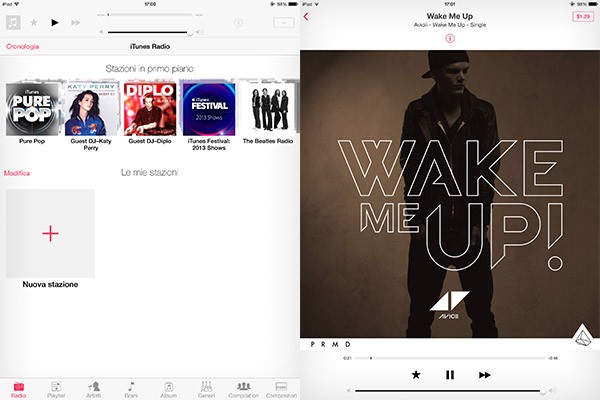 iTunes Radio, primo ascolto