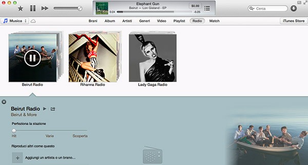 Sincronizzazione iTunes