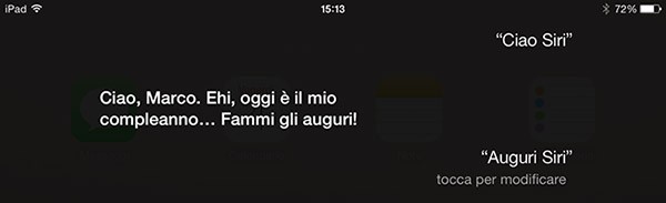 Siri, compleanno