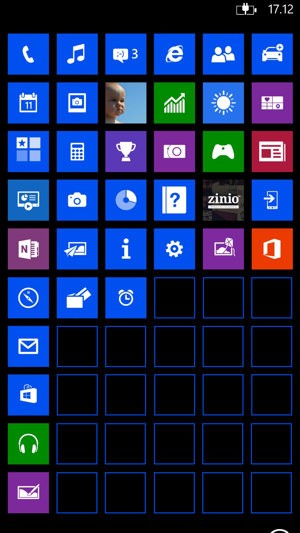 Home screen Nokia Lumia 1520