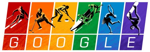 Google Doodle per le Olimpiadi invernali di Sochi 2014