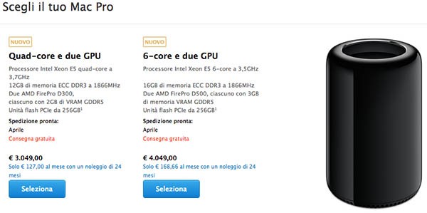 Mac Pro, consegna aprile