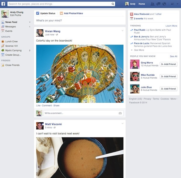 News Feed modificato