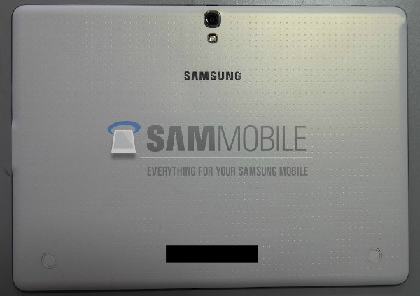 Samsung Galaxy Tab S da 10 pollici dovrebbe avere un retro in materiale bucherellato, come il Galaxy S5